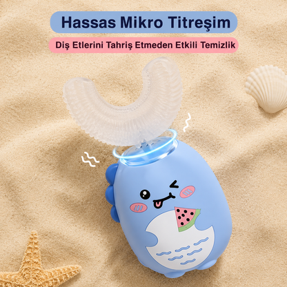 Şarjlı Ultrasonik 3 Modlu U Dizayn Çocuk Diş Fırçası